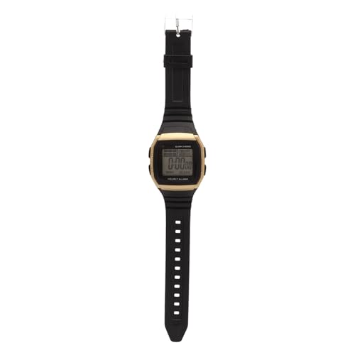 Ycauty Reloj Cronógrafo Digital Deportivo Retro Clásico Multifunción a Prueba de Golpes Impermeable para Hombres (Oro)