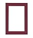 11.5x17 Mat Bevel Cut for 8.5x11 Photos - Acid Free Maroon Red Precut Matboard - For Pictures, Photos, Framing - 4-ply Thickness