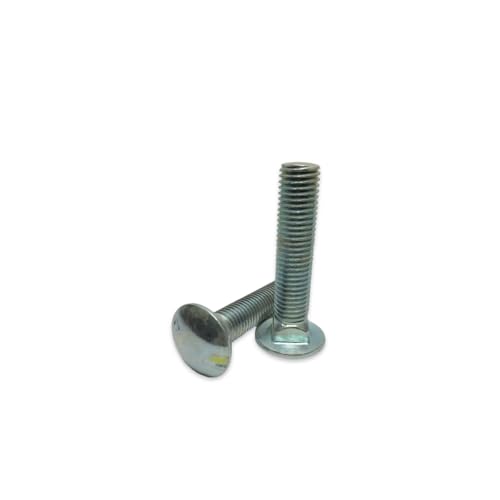 X 2-1/2" Carriage Bolts Grade 2 Zinc Plated 5/16"-18 Qty 1 Heavy Duty Fasteners Hardware Set Industrial Fastening Assortment Construction