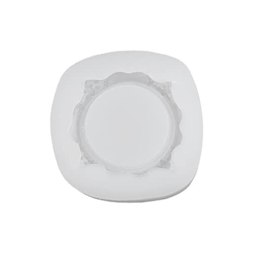 Maigridy Molde cilíndrico de silicona con forma geométrica para decoración de tartas, molde de arcilla
