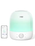 DREO Humidifiers for Bedroom Baby HM409S, Ultra Quiet 28dB & 3L Top Fill Cool Mist Humidifier for Nursery, Smart Air humidifier for Plants Indoor, 1500+ RGB Night Light & Sleep Routine Trainer