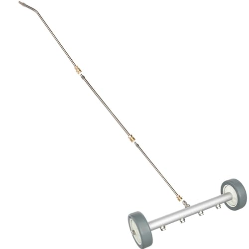 NbgrvB Spazzatrice ad acqua ad alta pressione da 40,6 cm con 4 ugelli, per ruote girevoli a 360, alluminio e per costruzione in acciaio inossidabile, per raccordi rapidi da 1/4