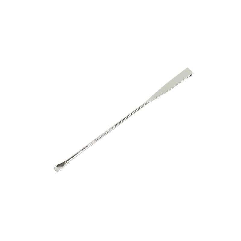 Set 3 Cucchiaini Spatola da Laboratorio in Acciaio Inox, Doppia Punta Cucchiaio/Raschietto, Strumenti Prelievo Reagenti 15–240mm(180mm B)