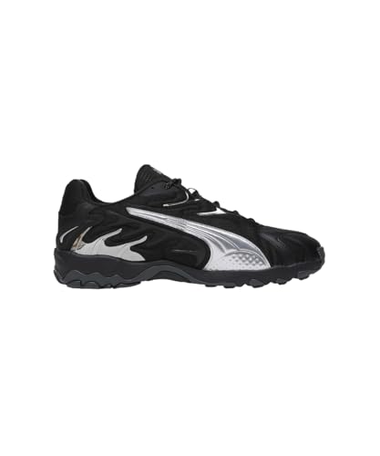 Image of PUMA , Unisex-Adult, Inhale Smile, Black-Silver, Sneaker, 8UK, (40258903)