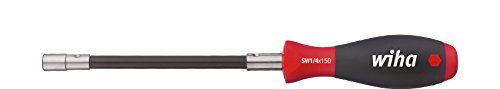 Wiha 38614 Porte-embouts avec poignée flexible 0,6 cm (0,25') / 1/4' x 150 (Import Allemagne)