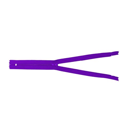 Image of Mandala Crafts 80 PCs Purple Closed-End 15 Inches Nylon Zippers for Sewing