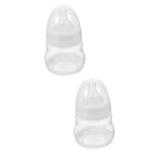 WATIIFUFU 2個 搾乳器ボトル プラスチック製の母乳ボトル 漏れ防止ボトル ワイドネックボトル 広口母乳保存ボトル ボトルの保管 哺乳瓶 広口母乳ボトル 授乳用の母乳ボトル 母乳保存容器 Pp