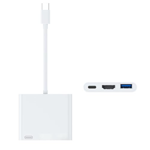 Adaptador USB C a HDMI para iPhone 17 ver series en TV 4K