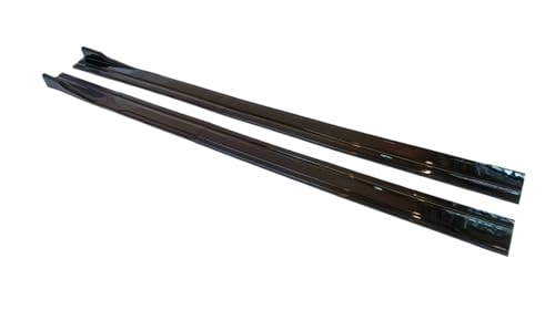 Faldón lateral de fibra de carbono de 8 piezas con alerón divisor para tunear el coche