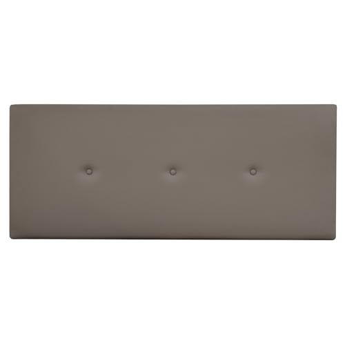 Duérmete Online - Cabecero Polipiel Premium Acolchado Sicilia Medidas 145 x 60 cm (Cama de 135 y 140) Gris
