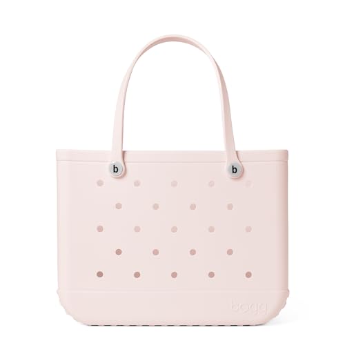 Image of BOGG BAG - Original, Extra Large Tote Bag - Petal Pink - 19in L x 9in W x 14in H - Lightweight, Washable, Durable - All Purpose EVA - for Beach, Pool, Boat, Work, Sports