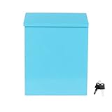 Baluue Europäischer Briefkasten aus Eisen mit Pfosten Kreativer Postkasten für Anregungen Wetterfester Metall Briefkasten für Außenbereich