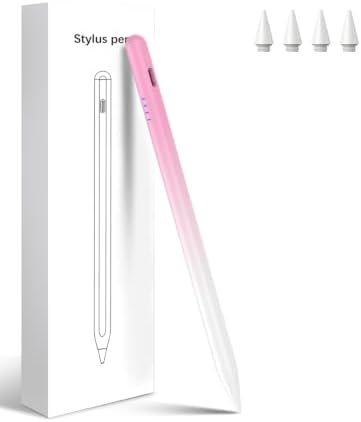 Kenkor Stift für Apple iPad 2018-2026 mit 2X Schnellladung, Palm Rejection | iPad Stift mit Tilt Sensitivity Pencil für iPad A16 11/10/9/8/7/6, iPad Pro M5/M4/13"/12.9"/11", Air M4