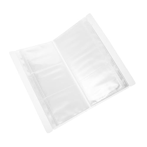 FUNOMOCYA Álbum Transparente De Postales Creativo para Coleccionistas De Tarjetas Álbum De Almacenamiento De Postales para Tarjetas De Colección para Coleccionistas De Billetes