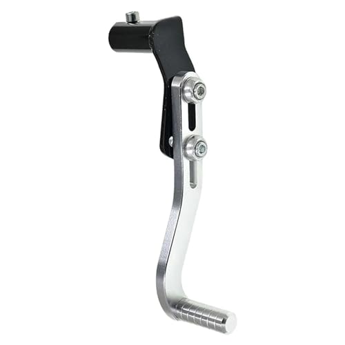 Levier kickstart 12mm en aluminium CNC argent pour moto
