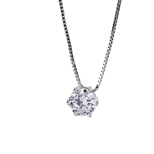 Bijoux de mariage collier pendentif diamant S925 femme cadeau idéal