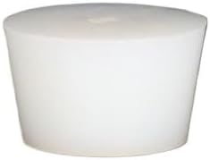 Rubber bung, 1PC White Silicone Rubber Wine Stopper Solid Plug Without Hole Food Grade Airlock Valve Brew For Fermentation Barrel Home Beer Brewing(45x35x30mm)