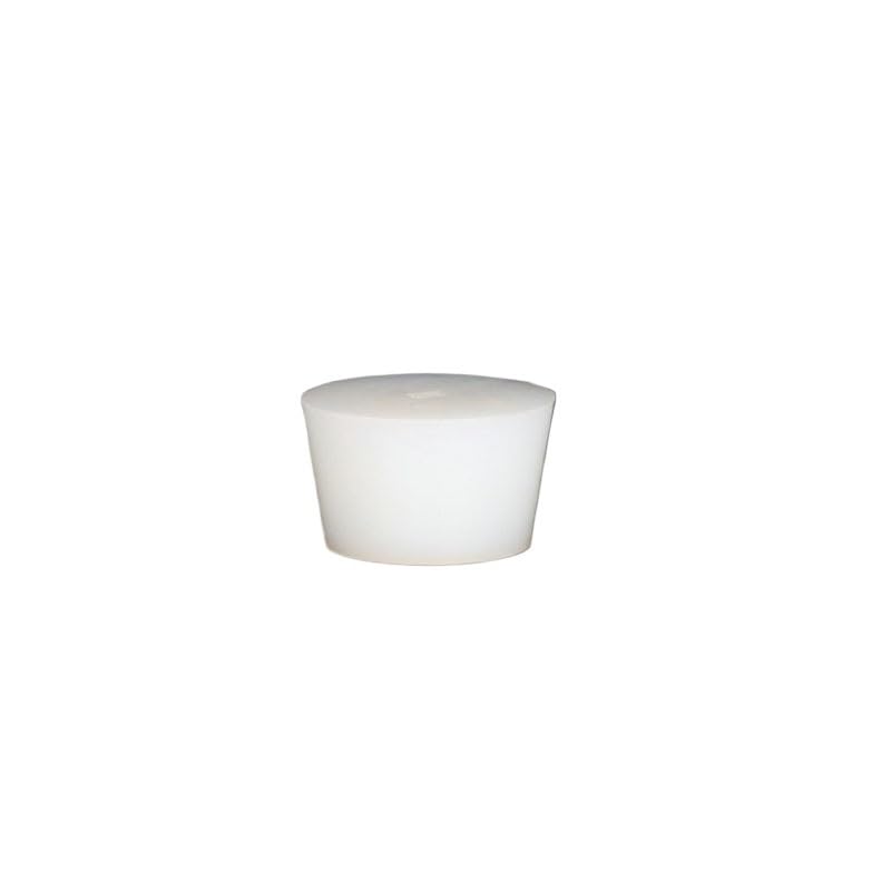 1PC White Silicone Rubber Wine Stopper Solid Plug Without Hole Food Grade Airlock Valve Brew For Fermentation Barrel Home Beer Brewing (Color : 24x18x26mm, Size : 1Pc)