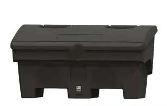BritishBins Black 200 ltr Grit Salt Bin