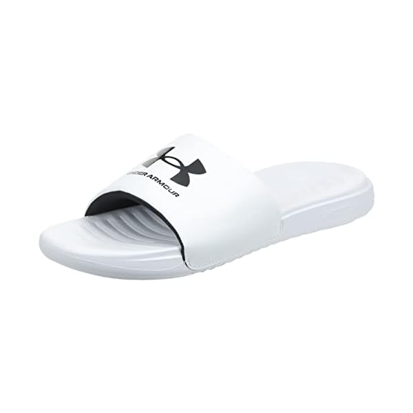Under Armour Men's Slide Sandal, White (103)/White, 11