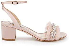 Badgley Mischka Women's Talitha Heeled Sandal, Soft White, 6.5 | Image 1