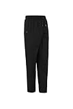 MONZA OBREROL Pantalón Largo de Hostelería Unisex. Color Negro. Ropa Cocina/Cocinero/Cocinera/Chef. Talla L. Ref: 4006