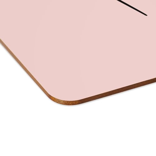 Sets de table souple dessous en liège napperons rose grand format pour cuisine - 4