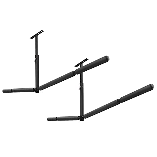 Tinfomyou Surf Paddle Board Storage Rack Double Sup Adjustable Surfboard Ceiling Rack Hanger Overhead Mount For Garage And Indoor #TOP19