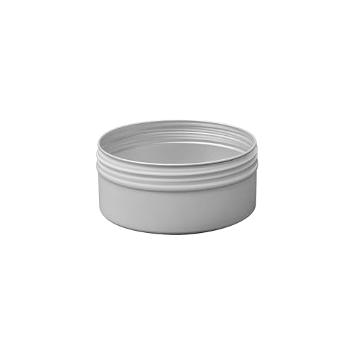 Image of Othmro 6Pcs 5.1oz Metal Round Tins Aluminum Tin Cans Jar Refillable Containers 150ml Tin Cans Tin Bottles Containers with Screw Lid for Salve Spices Lip Balm Tea Candies White 83x38mm