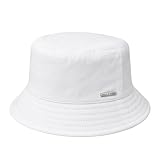 Melegari Sombrero pescador Bucket | Lino puro | Lignano Hat | Unisex | Primavera Verano | Unisex, Color blanco., 58-59
