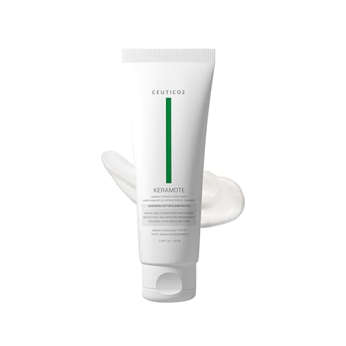 Image of Ceuticoz Keramote Damage Repair Conditioner for dry & frizzy hair | 100ml | For Damaged & Frizzy Hair, Repairs, strengthens & smoothens, Babassu Oil & Murumuru Butter, All Hair Types