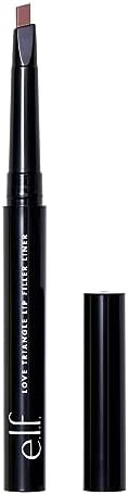 e.l.f. Love Triangle Lip Filler Liner, 2-in-1 Lipliner Pencil For Sculpting & Filling, Long-Lasting Intense Color, Vegan & Cruelty-Free, Mauve