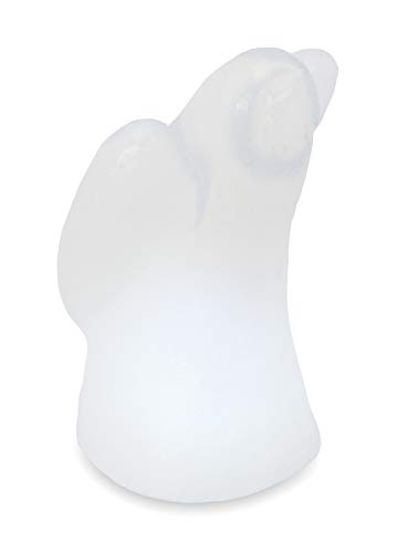 HIMALAYA SALT DREAMS 4041678003975 iluminado salero cristal Ángel blanco línea, aproximadamente 13 cm, con LED-cable y enchufe