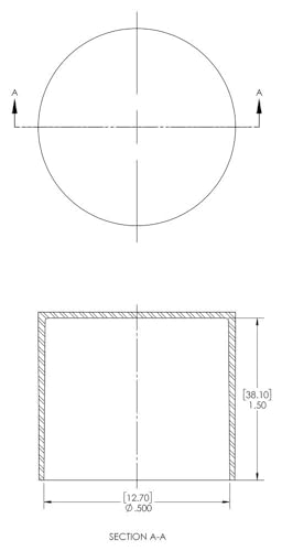 Image of Caplugs SC-1 /2-24 SC Series - Plastic Sleeve Cap for Tube Ends, 500 Pack, Red LD-PE, 0.500 inch W x 1.50 inch L Threaded and Non-Threaded Tubing, Rods, Masking, Painting, Plating, Grit-Blasting (99191269)