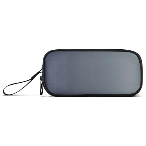 Astuccio medio per matite grande capacità astuccio in Gradiente one size Stile Artistico tela turchese grigio blu