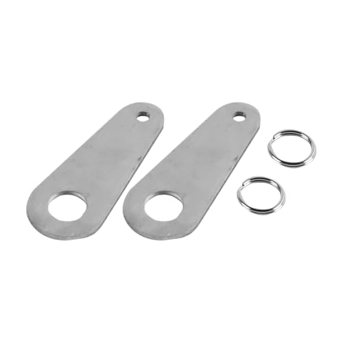 Laroal Lot de 2 supports de montage de cloche de moto en acier inoxydable pour tous les types de cloches de moto, crochet pour porte-clés, crochet pour cloche porte-bonheur de moto