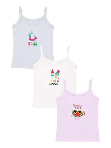 Image of BODYCARE Unisex Baby Vest Sleeveless Cotton Baniyan | Kid's Sando Baniyan, Kids Vest | Soft & Breathable Baby Jabla |Toddler Innerwear for Boys & Girls, Cute Prints | Multicolor| Pack of 3