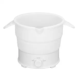 Electric Hot Pot Cooker Multifunction 1.2L Portable Foldable Electric Hot Pot for Home Dormitory Office Travel 2 Speeds Electric Hot Pot