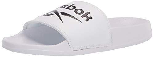 Reebok unisex adult Reebok Classic Slide Sneaker, White/Black/White, 14.5 Women 13 Men US