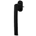 Produktbild Premium Aluminium Fenstergriff für Kipp- und Schiebetüren, Farbe:Schwarz RAL 9005 (matt), Stiftlänge:35mm