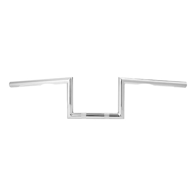 6" Rise 1" Fat Z-Bar Handlebar Fit For Harley-Davidson Honda Yamaha Suzuki Kawasaki Triumph Most Chopper Cruisers Bobber Bike Cafe Racer