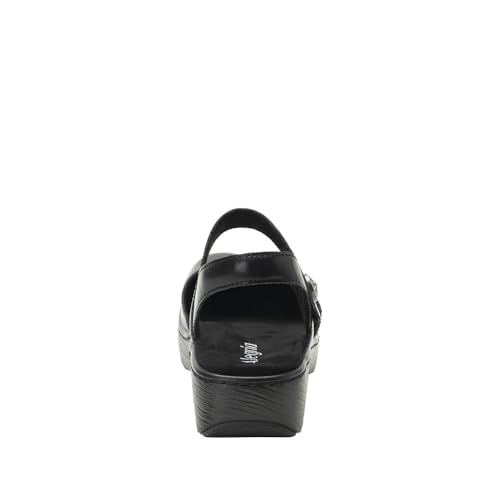Image of Alegria Women's Opal Leather Shoes with Slingback Open Back Sandals