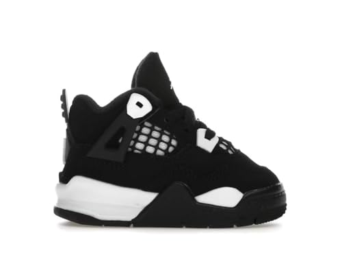 Toddler's Jordan 4 Retro 'White Thunder' Black/White-Black (FV4538 001)