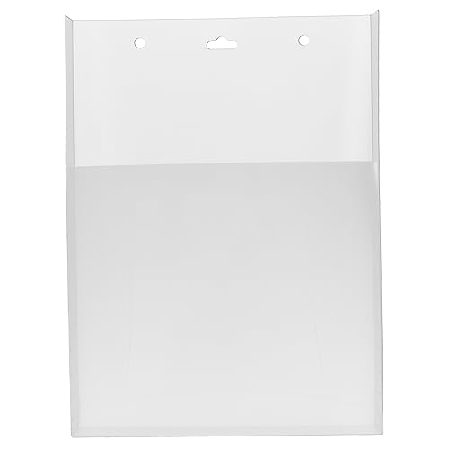 KALLORY 2pcs Wall-mounted File Organizer Material Document Holder for Office Space-saving Storage for Letters Magazines and Papers Easy Wall Installation