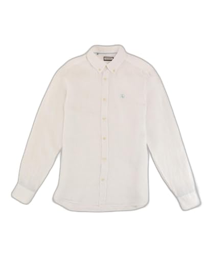 El Ganso Camisa Lino Garment Dyed Blanco
