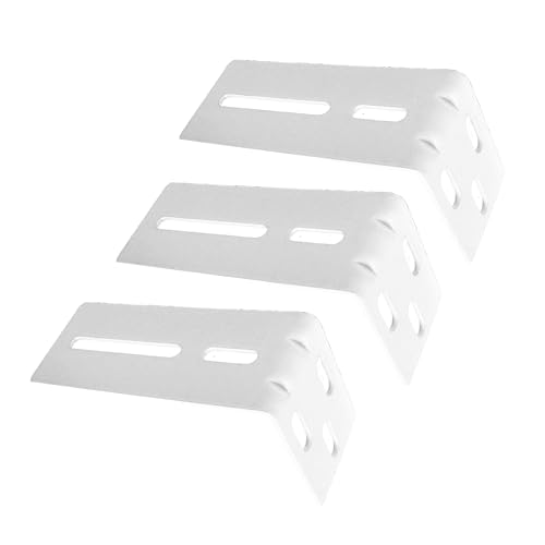 ACRIMO Juego de 3 Soportes para Instalación en Pared del Kit Riel de Cortina Motorizado Acrimo