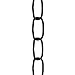 Kichler 4927BK Accessory Outdoor Brass Chain 36-Inch, Black