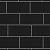 SomerTile Crown Heights 3"x 6" Matte Black Ceramic Wall Tile