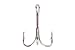 Treble Hooks Size 1 Nickel 3X Strong 100 Pieces