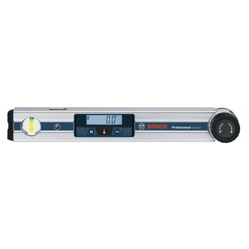 Bosch Professional Digitales Winkelmessgerät GAM 220 (schenkellänge: 0 - 220º, Länge: 40 cm), 40 cm Schenkellänge, 601076500